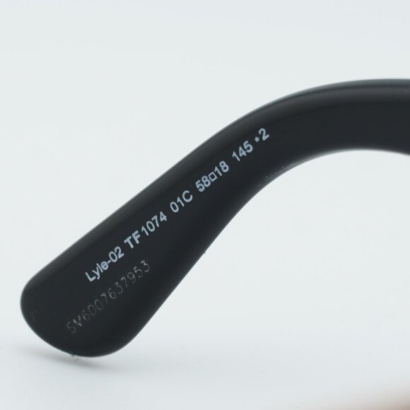 Tom Ford Lyle-02 FT1074 01C Sunglasses Black Aviator Frame, Smoke Lenses - Picture 6 of 10